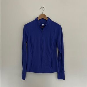 avia blue purple zip up athletic jacket size medium